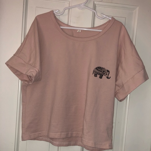 Elephant pink crop top - Picture 2 of 3
